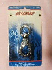 SEASENSE MARINE CHROME PLATED BRASS SNAP HOOK 3 1/4" P/N 50063262 - Bild 1 von 3