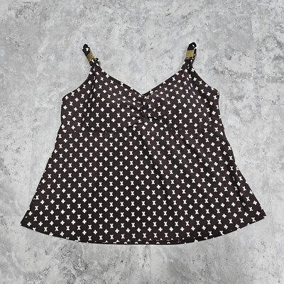 Traje de baño Tankini Liz Claiborne talla 16 marrón Foto 1 de 4