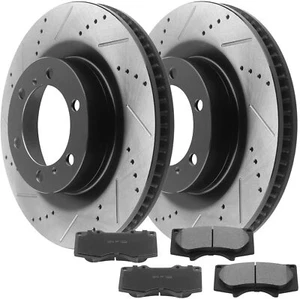 Rotores de freno delanteros pastillas de cerámica para Lexus GX460 2010-20 Toyota 4Runner H15 CA - Imagen 1 de 6
