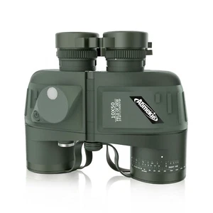 10X50 Binoculars Low Light Night Vision with Compass for Hunting Bird Watching - Picture 1 of 10