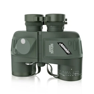 10X50 Binoculars Low Light Night Vision with Compass for Hunting Bird Watching - Image 1 of 4