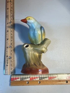 Vintage Keramik Vogel Blumenfrosch - Bild 1 von 3