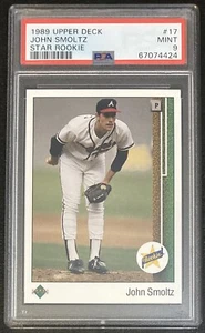 1989 Upper Deck John Smoltz #17 Rookie Card RC PSA 9 - Bild 1 von 1