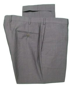 Ermenegildo Zegna Mens Grey Flat Front Wool Dress Pants 38R 40x27.5 Recent - Picture 1 of 3