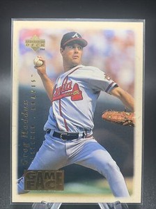 1996 Upper Deck #GF10 Greg Maddux Baseball Card Atlanta Braves Game Face Raw