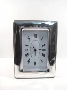 Orologio sveglia in Cornice argento 925 9x13, ondulata, fascia argento larga,TOP - Foto 1 di 5
