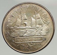 1979 PERU South America VINTAGE Huascar Steam Ship Silver 5000 SOL Coin i93395