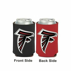 Licensed Football 2 Sided 12 oz Atlanta Falcons Can Cooler Collapsible Koozie - Picture 1 of 1