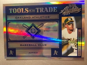 2004 Playoff Absolute Tools of the Trade Blue Spectrum Rickey Henderson #d /125! - Picture 1 of 2