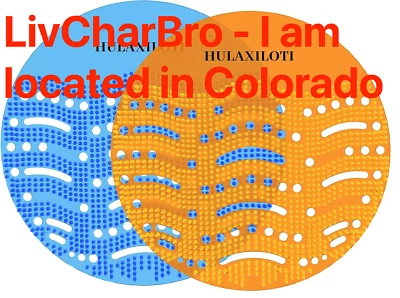 36 Pack Urinal Screens Urinal Screen Deodorizer Anti-splash 18 Blue 18 Orange - Image 1 of 4