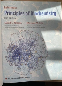 Lehninger Principles of Biochemistry by David L. Nelson and Michael M. Cox - Picture 1 of 6