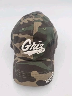 NCAA Montana Grizzlies Camuflaje Algodón Lavado No Estructura Sombrero Logo Ajustable Adulto Foto 1 de 4