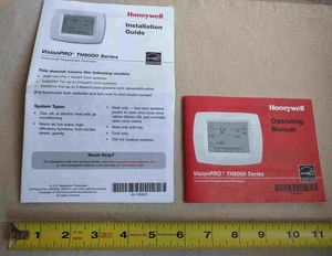Installation Guide + Operating Manual Honeywell VisionPro TH8000 Series - Picture 1 of 2