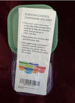 21 day fix portion control containers new, unopened, weight loss, beachbody - Image 1 of 2