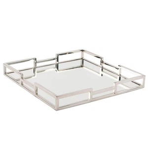 Fink Deko-Tablett 40 x 40 cm quadratisch Edelstahl verspiegeltes Serviertablett - Bild 1 von 8