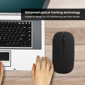 Mouse Wireless BT 5.0 Silent Office For OS X/Mi/ Laptop Tablets CB - Afbeelding 1 van 24