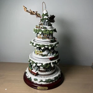 Thomas Kinkade Wonderland Express Decorazione Albero di Natale Treni Babbo Natale 17" TESTATO - Foto 1 di 18