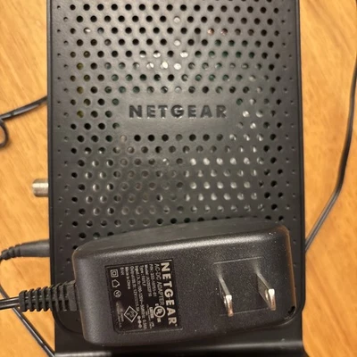 Netgear C3000  Gigabit WiFi Cable Modem Gateway Router w/ Power Cord - Image 1 of 4