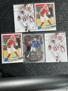 Rashee Rice Menge 5 Kansas City Chiefs Rookie RC Prizm Draft Picks Donruss NFL - Bild 1 von 2