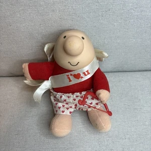 Juguete de peluche Ziggy día de San Valentín vintage 1988 coleccionable 5" - Imagen 1 de 10