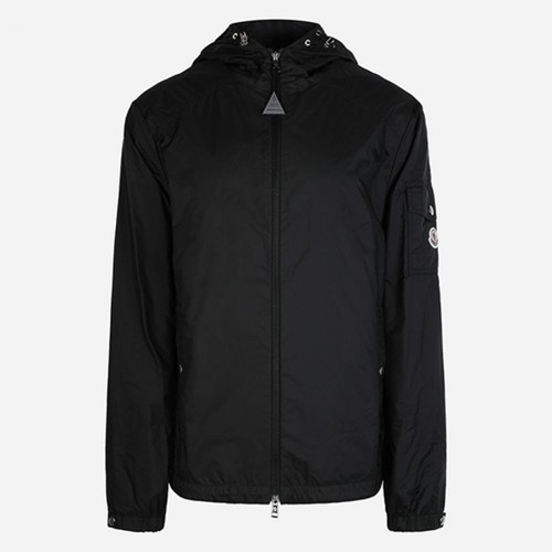 Moncler 5S Etiasu Giacca Uomo Antipioggia con Cappuccio Nero 1A00196 5968E 999 130295822