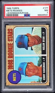 1968 METS ROOKIES TOPPS J KOOSMAN / NOLAN RYAN PSA 7 - Picture 1 of 2