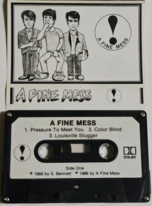 A FINE MESS 1986 DEMO TAPE CASSETTE INDIE ALTERNATIVE ROCK PRIVATE NEW WAVE 80S - Picture 1 of 15
