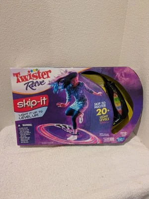 Vintage Twister Rave Skip It elektronisches Leuchtspiel Hasbro Neu Kartonschaden - Bild 1 von 2