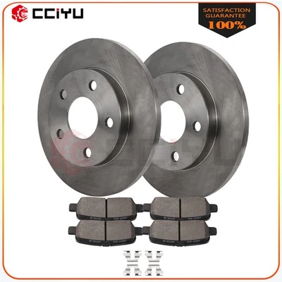 For 2005-2009 Buick LaCrosse  Rear Brake Discs Rotors And Ceramic Pads Set Kit Foto 1 de 4