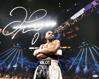 Floyd Mayweather Jr. Autographed Signed 16x20 Photo Beckett BAS - Image 1 of 3