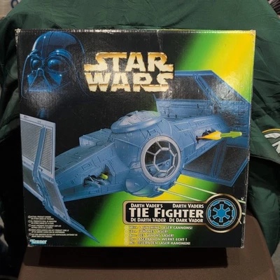 Star Wars Power of The Force - Darth Vader's Tie Fighter boxed good condition  - Image 1 of 4