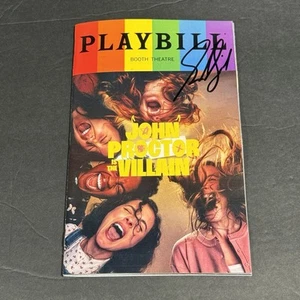Sadie Sink Signed John Proctor Is The Villain Broadway Pride 2025 Playbill - Picture 1 of 1