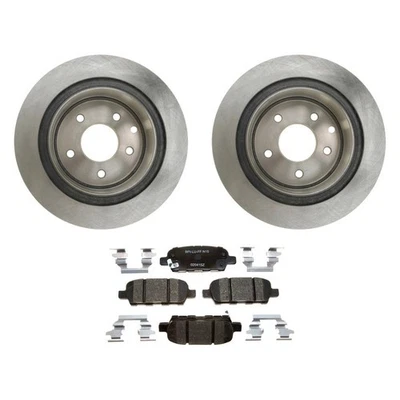 For Nissan Rogue Select 14-15 R-Line Plain Rear Brake Kit w Ceramic Pads - Image 1 of 4