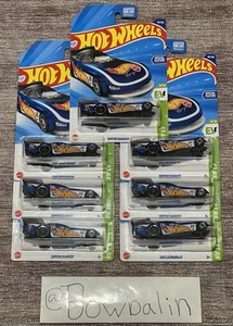 2025 Hot Wheels Supercharged EV 60/250 Blue Funny Car Special Feature Lot of 7 ! - Picture 1 of 6