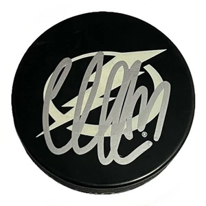 Victor Hedman Tampa Bay Lightning Captain Signed Autographed Logo Puck - Picture 1 of 2