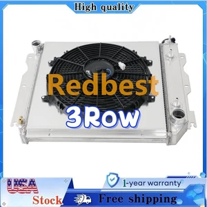 3 Row Radiator Shroud Fan For 1987-2006 Jeep Wrangler TJ Chevy V8 Engine CC8102 - Picture 1 of 14