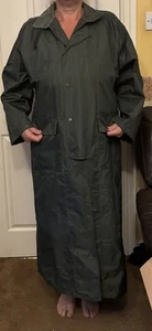Cottage Craft Long Green Lightweight Riding Coat M Unisex Trench Waterproof - Picture 1 of 19