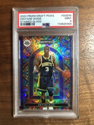 2022 Prizm Draft медиаторы Дуэйн Уэйд витражное стекло PSA 9 - Изображение 1 из 2