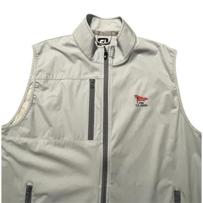 Chaleco FootJoy Para Hombres Talla XL Azul Claro LACC Los Angeles Country Club EE. UU. Cremallera Abierta Foto 1 de 4