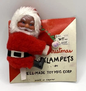 Vintage Weihnachten Klampets Weihnachtsmann Fingerling Umarmung gut gemacht Spielzeug Mfg Corp. - Bild 1 von 6