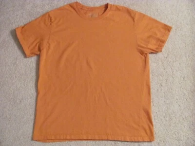 BOYS 14-16 HANES CLASSICS PLAIN ORANGE SHORT SLEEVE SHIRT EUC - Image 1 of 2