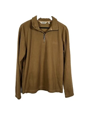 Regatta Fleece Lightweight Jumper Mens Medium Brown Thompson 1/4 Zip Outdoors - Image 1 of 4