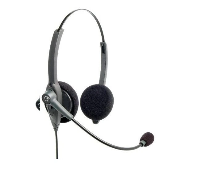 Auriculares dobles VXi Passport 21 V DC sobre la cabeza con micrófono de control de ruido de CC Foto 1 de 1