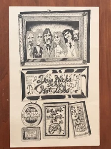 EGRESS Concert Poster,  1st Print, DAN HICK  & HIS HOT LICKS, 1973. - Picture 1 of 5