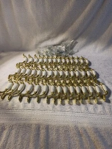 Vintage 44 Ceramic Brass Drawer Cabinet Handles & 28 Packs Of Screws, Taiwan - Picture 1 of 10