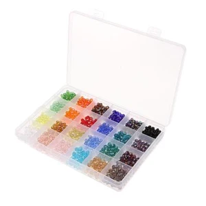1 Box Crystal Glass Beads Faceted Rondelle Spacer Loose Bead Jewelry 6mm - Picture 1 of 12