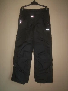 CHAMPION C9 BLACK PINK ADJUSTABLE WAIST WINTER SNOWBOARD SNOW SKI PANTS M 7 8 - Picture 1 of 10