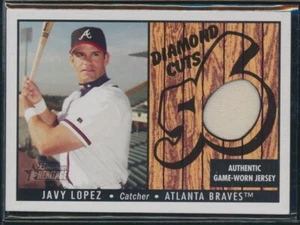 2003 Bowman Heritage DIAMOND CUTS (Relics) -JAVY LOPEZ (Braves) -Jersey - Picture 1 of 1