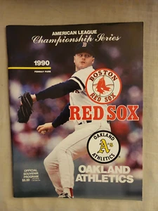Boston Red Sox 1990 Championship Series Program & 3 Tickets-Excellent Condition! - Picture 1 of 2