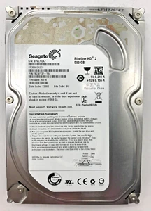 500 GB SATA FESTPLATTE SEAGATE ST3500312CS Pipeline HD.2 3,5 ZOLL #FP3716 - Afbeelding 1 van 2